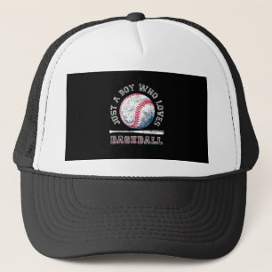 American Sport Fan Baseball Lover Boys Batter  Trucker Hat
