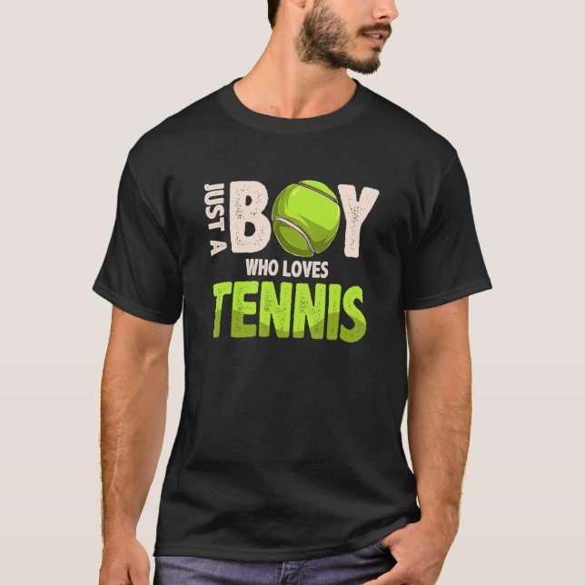 American Sport Fan Tennis  Boys Batter Tennis T-Shirt (Front)