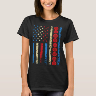 American Sports Flag 4th Of July Lawn Bowling Athl T-Shirt