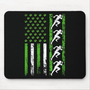 American Sports Flag Athletic Track And Field Eart Mouse Mat