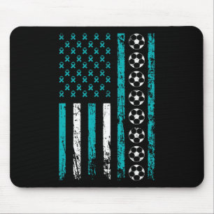 American Sports Flag Footbyll Stress Awareness Mon Mouse Mat