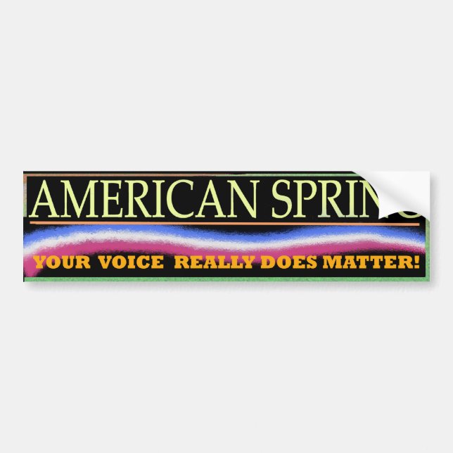 American Spring Bumper Sticker 3 (Front)