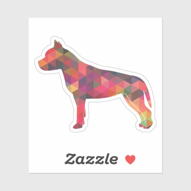 American Staffordshire Bull Terrier Geometric Mult (Sheet)