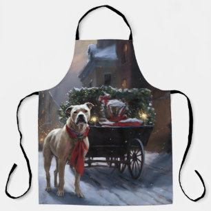 American Staffordshire Christmas Festive Season Apron