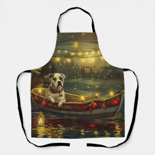 American Staffordshire Christmas Festive Voyage Apron