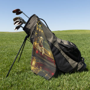 American Staffordshire Christmas Festive Voyage Golf Towel