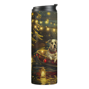American Staffordshire Christmas Festive Voyage Thermal Tumbler
