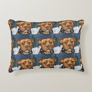 AMERICAN STAFFORDSHIRE  DECORATIVE CUSHION