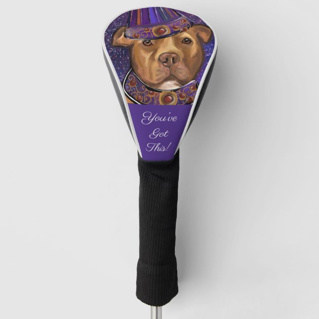 AMERICAN STAFFORDSHIRE   GOLF HEAD COVER (Front)