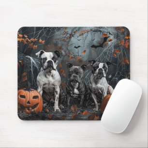 American Staffordshire Halloween Night Doggy Mouse Mat