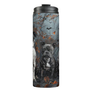American Staffordshire Halloween Night Doggy  Thermal Tumbler
