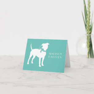 American Staffordshire Pit bull Dog Puppy Note Card