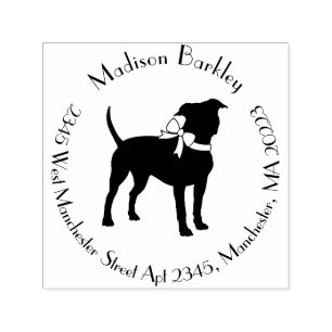 American Staffordshire Pit bull Dog Puppy Self-inking Stamp