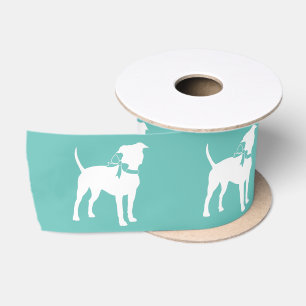 American Staffordshire Pit bull Satin Ribbon