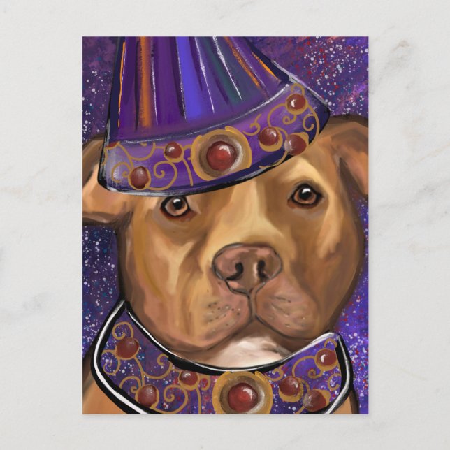 AMERICAN STAFFORDSHIRE   POSTCARD (Front)