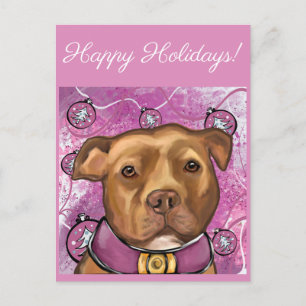 AMERICAN STAFFORDSHIRE   POSTCARD