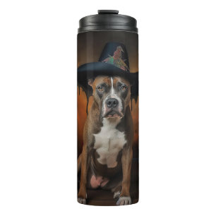 American Staffordshire Pumpkins Halloween Scary Thermal Tumbler