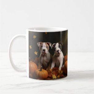 American Staffordshire Puppy Autumn Delight Coffee Mug