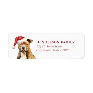 American Staffordshire Return Address Labels
