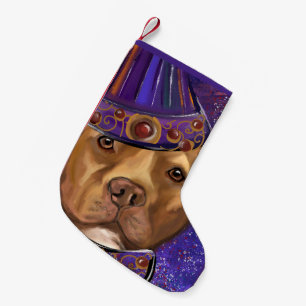 AMERICAN STAFFORDSHIRE   SMALL CHRISTMAS STOCKING