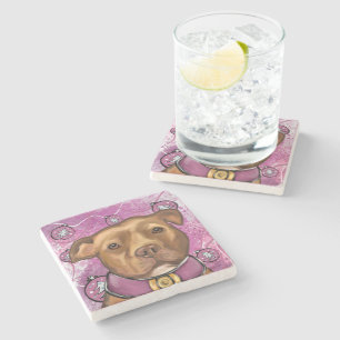 AMERICAN STAFFORDSHIRE STONE COASTER