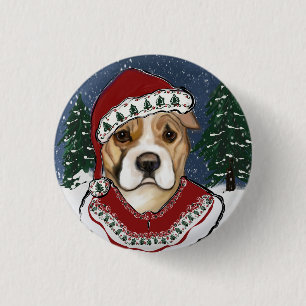 AMERICAN STAFFORDSHIRE TERRIER          3 CM ROUND BADGE