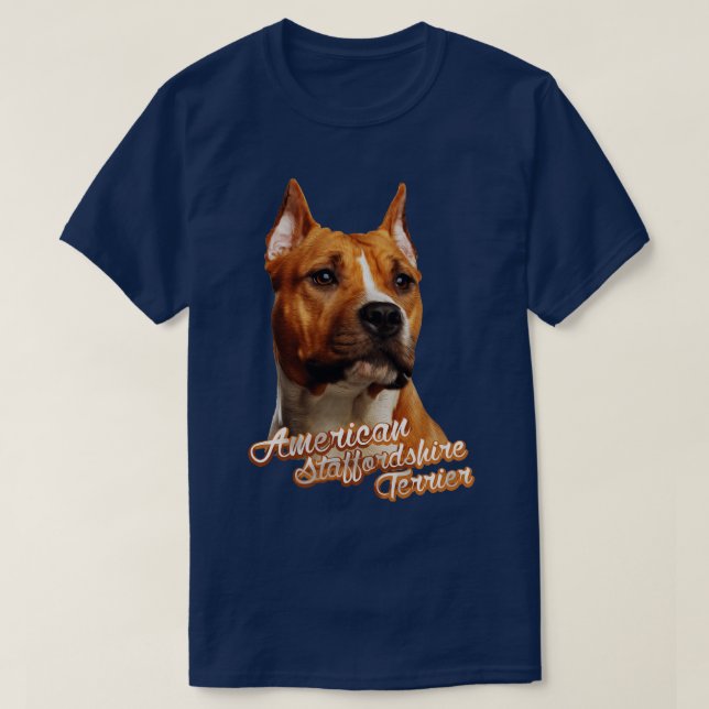 American Staffordshire Terrier Amstaff (25) T-Shirt (Design Front)