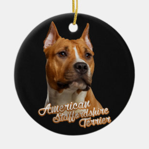 American Staffordshire Terrier - Amstaff Ceramic Tree Decoration