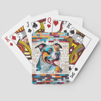 American Staffordshire Terrier - Amstaff Playing Cards