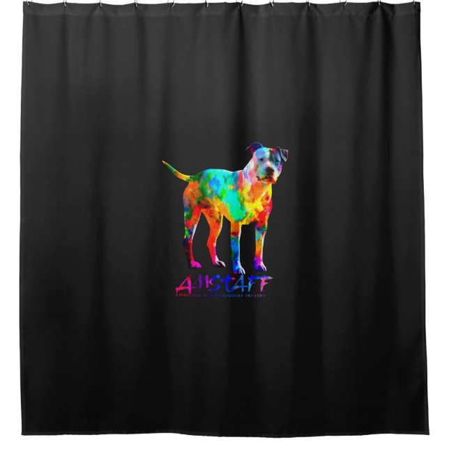 American Staffordshire Terrier - Amstaff Shower Curtain (Front)