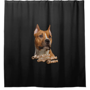 American Staffordshire Terrier - Amstaff Shower Curtain