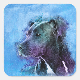American Staffordshire Terrier - Amstaff Square Sticker