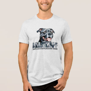 American Staffordshire Terrier - Amstaff Tri-Blend Shirt