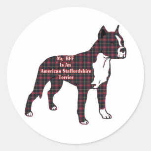 American Staffordshire Terrier BFF Sticker