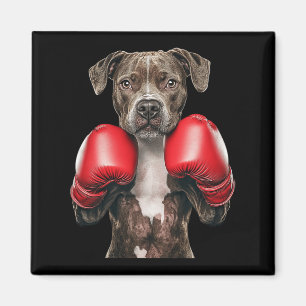 American Staffordshire Terrier Boxing Magnet