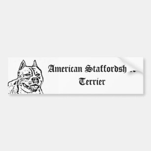 American Staffordshire Terrier bumper sticker