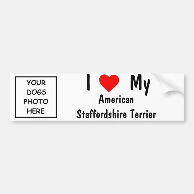 American Staffordshire Terrier Bumper Sticker (Front)