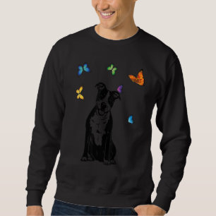 American Staffordshire Terrier butterflies amstaff Sweatshirt