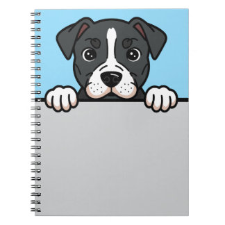 American Staffordshire Terrier Custom Amstaff Dog Notebook