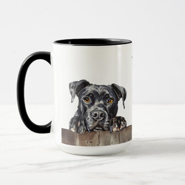 American Staffordshire Terrier Dog Mug (Left)