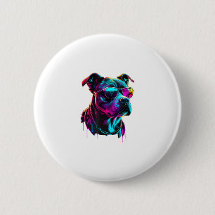 American Staffordshire Terrier Dogs American Staff 6 Cm Round Badge