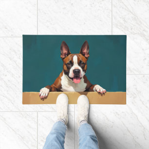 American Staffordshire Terrier Doormat Art