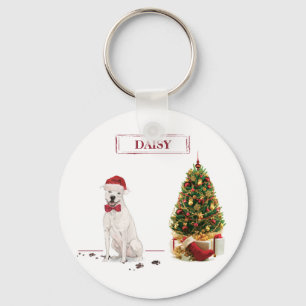 American Staffordshire Terrier Funny Christmas Dog Key Ring