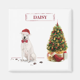 American Staffordshire Terrier Funny Christmas Dog Magnet