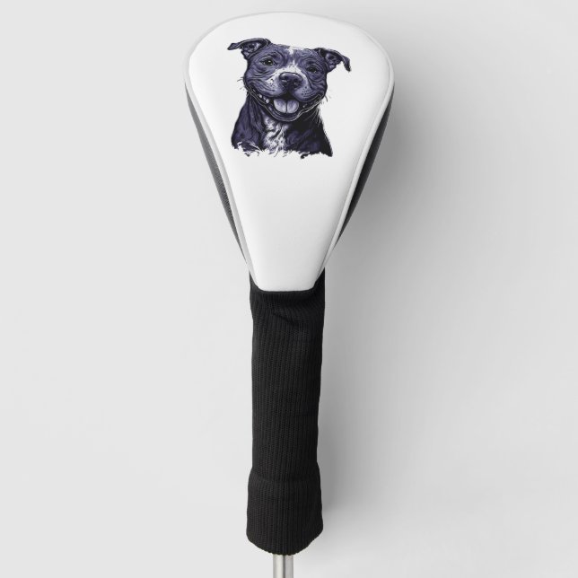 American Staffordshire Terrier    Golf Head Cover (Front)