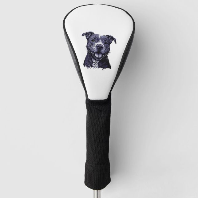American Staffordshire Terrier    Golf Head Cover (Front)