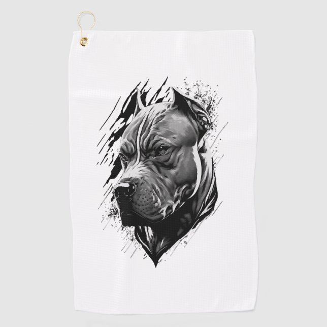American Staffordshire Terrier  Golf Towel (Front)