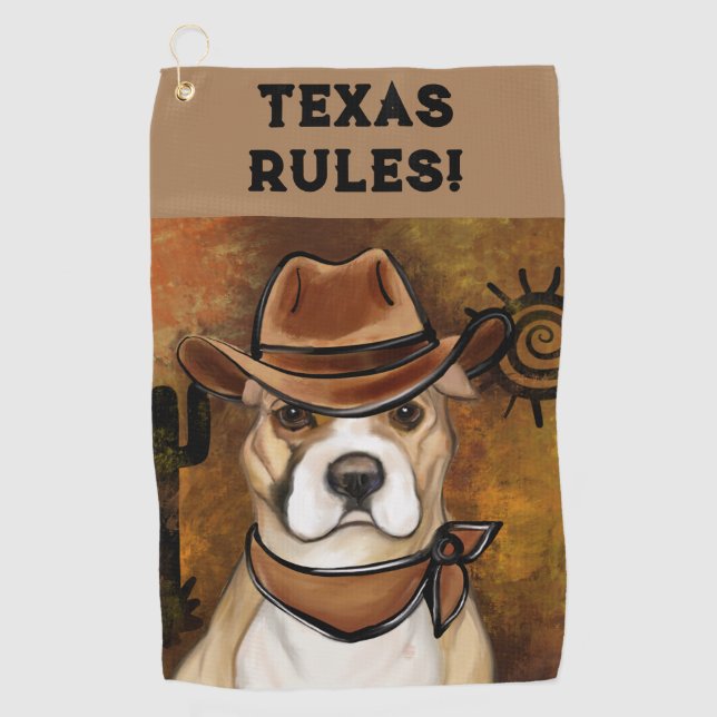 AMERICAN STAFFORDSHIRE TERRIER            GOLF TOWEL (Front)