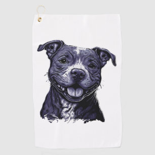 American Staffordshire Terrier Golf Towel