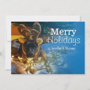 American Staffordshire Terrier Holiday Card